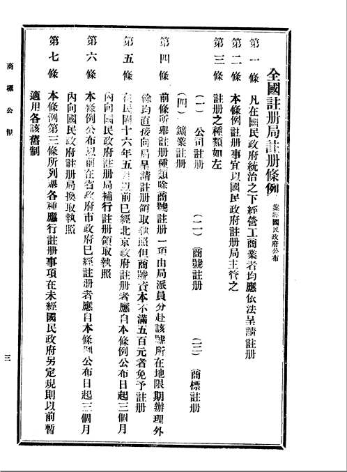 商标公报