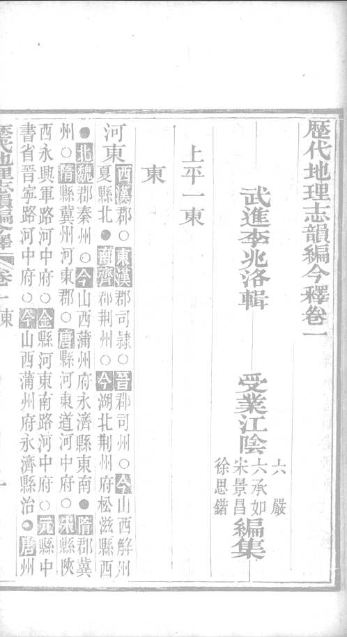 历代地理志韵编今释