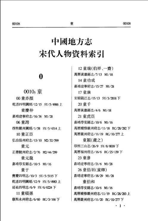 中国地方志宋代人物资料索引