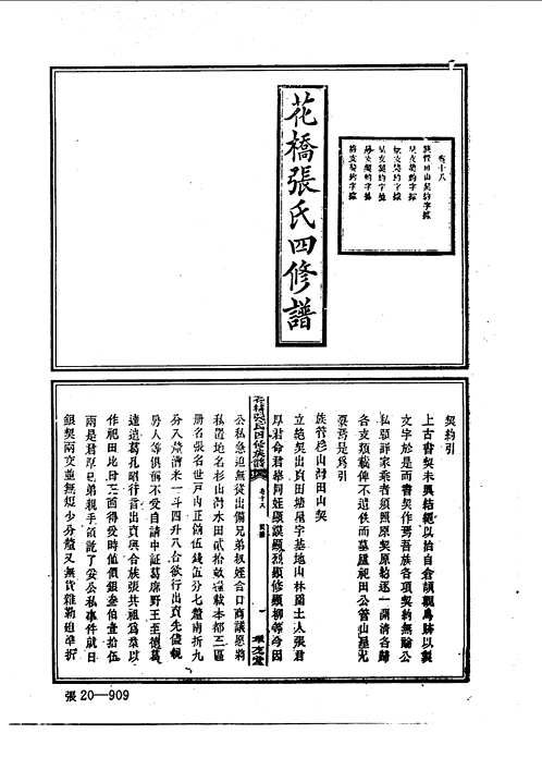 中华族谱集成（张氏谱卷）