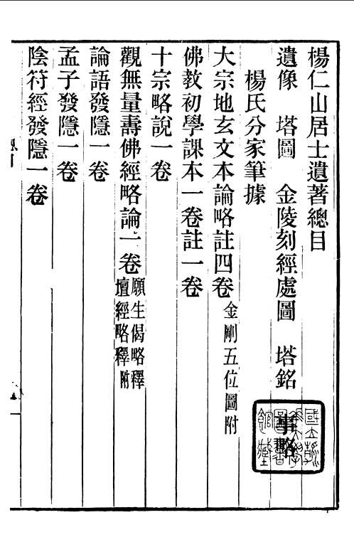 杨仁山居士遗著