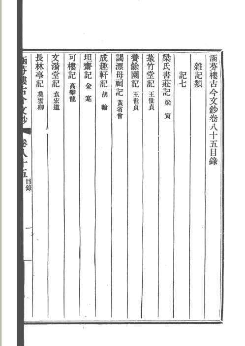 涵芬楼古今文钞